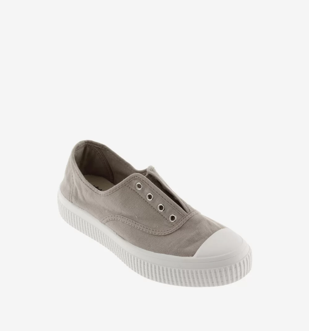 VICTORIA 19 15 Re-Edition Canvas Plimsolls- Beige - Image 3