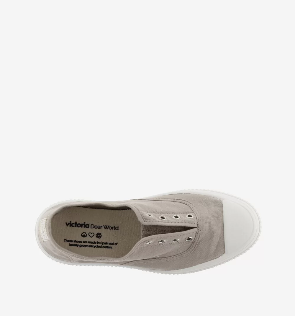VICTORIA 19 15 Re-Edition Canvas Plimsolls- Beige - Image 5