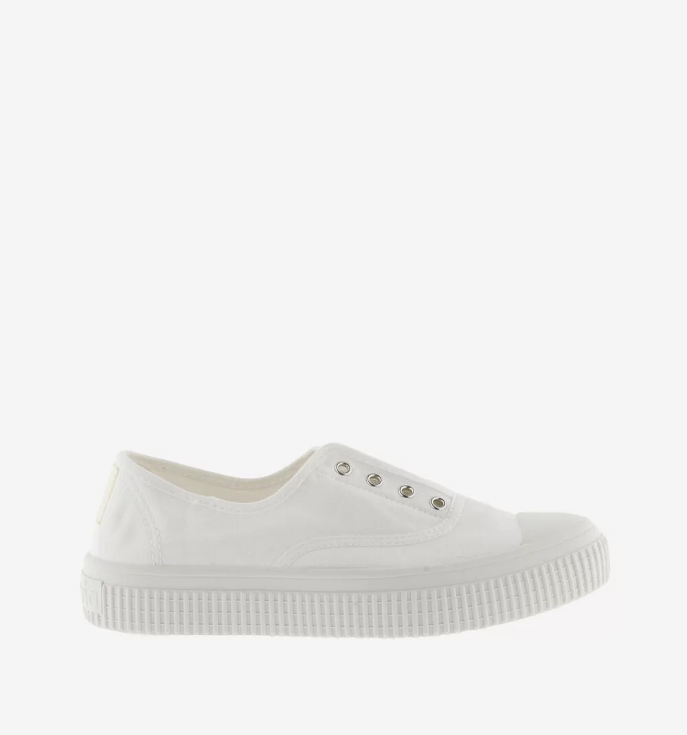 VICTORIA 19 15 Re-Edition Canvas Plimsoll-Blanco