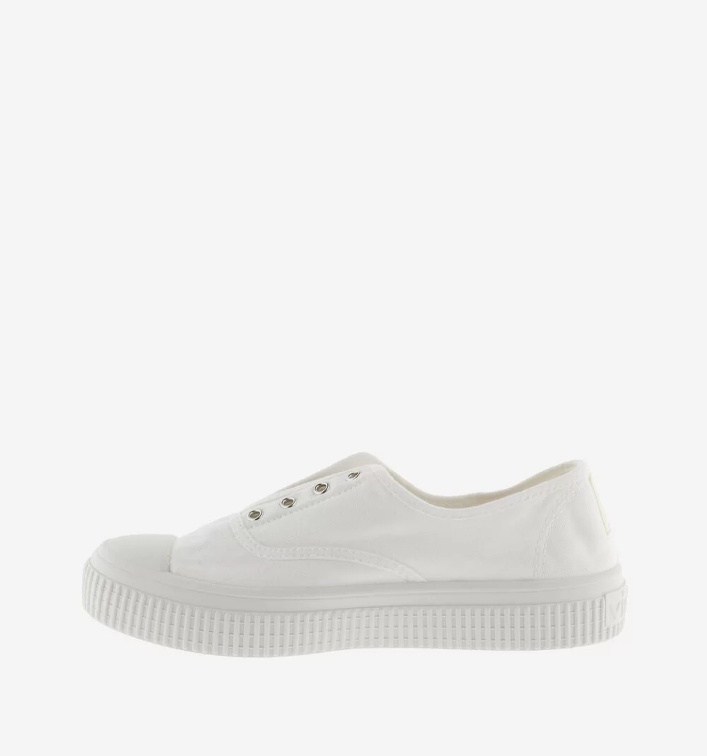 VICTORIA 19 15 Re-Edition Canvas Plimsoll-Blanco - Image 4