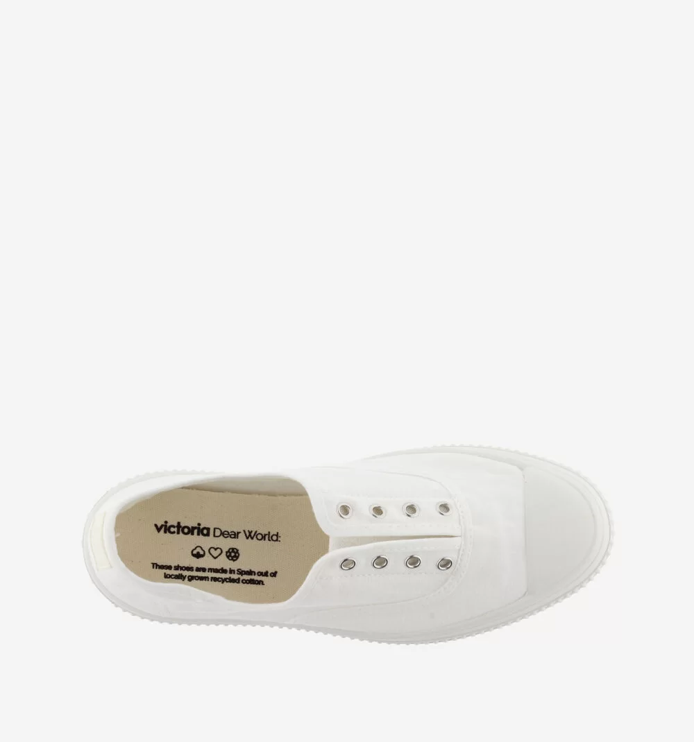 VICTORIA 19 15 Re-Edition Canvas Plimsoll-Blanco - Image 5