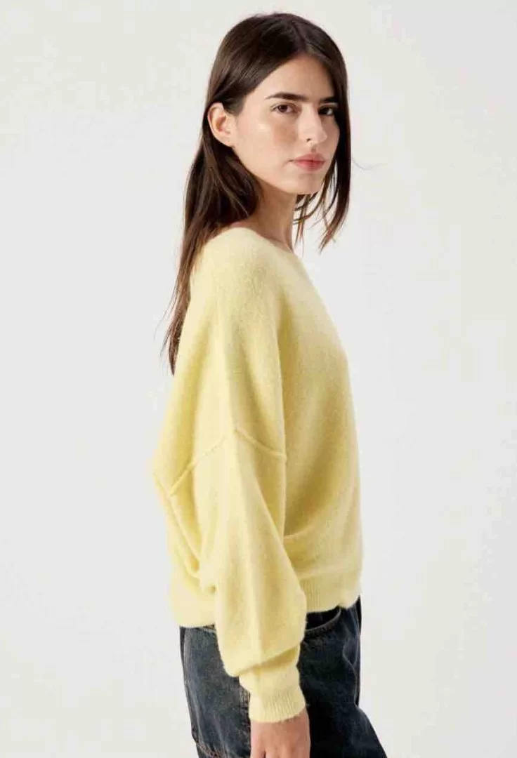 AMERICAN VINTAGE Damsville Sweater-Butter Melange - Image 3