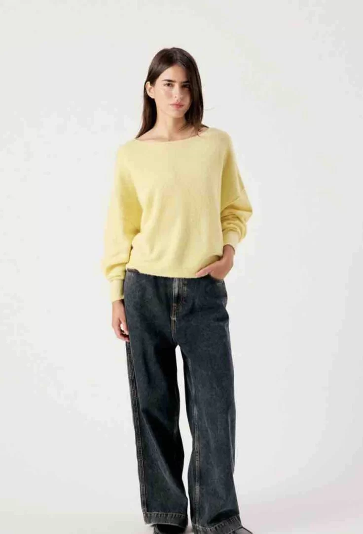 AMERICAN VINTAGE Damsville Sweater-Butter Melange - Image 4