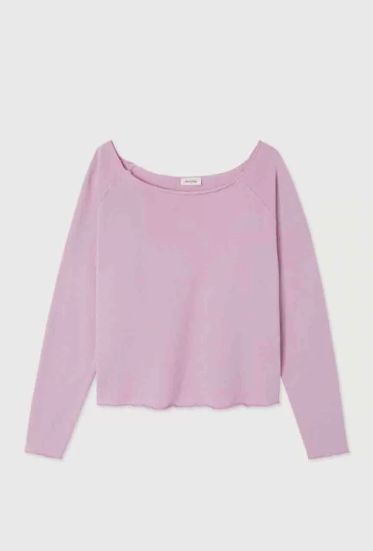 AMERICAN VINTAGE Vibtown Sweatshirt-Vintage Marshmallow - Image 4