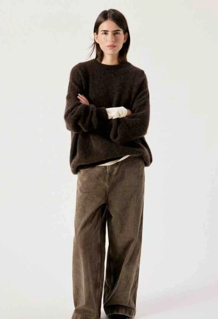 AMERICAN VINTAGE Vitow Knit-Coffee Melange - Image 4
