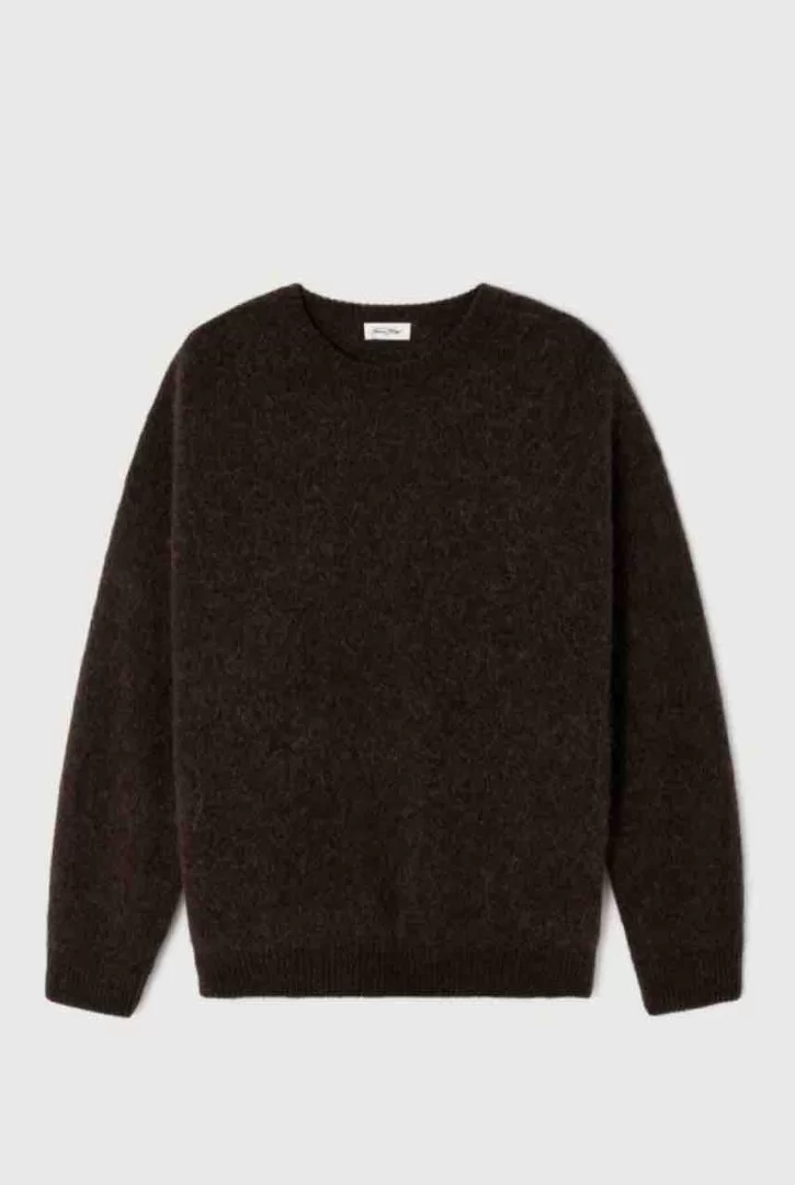 AMERICAN VINTAGE Vitow Knit-Coffee Melange - Image 9